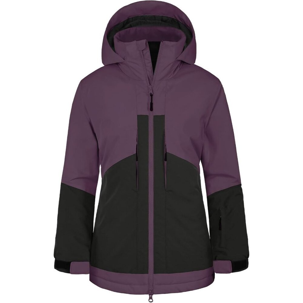 Women's Blackberry Cordial Purple Snowboarding Snow Ski Jacket Hooded Coat